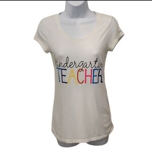 No Boundaries Kindergarten Teacher Scoop Neck Tshirt